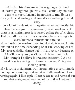 In-Class Writing December1